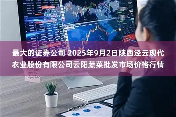 最大的证券公司 2025年9月2日陕西泾云现代农业股份有限公司云阳蔬菜批发市场价格行情