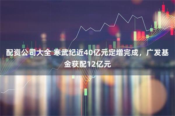配资公司大全 寒武纪近40亿元定增完成，广发基金获配12亿元